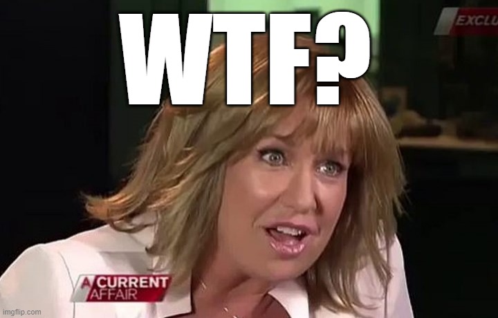 Tracy Grimshaw | WTF? | image tagged in news | made w/ Imgflip meme maker