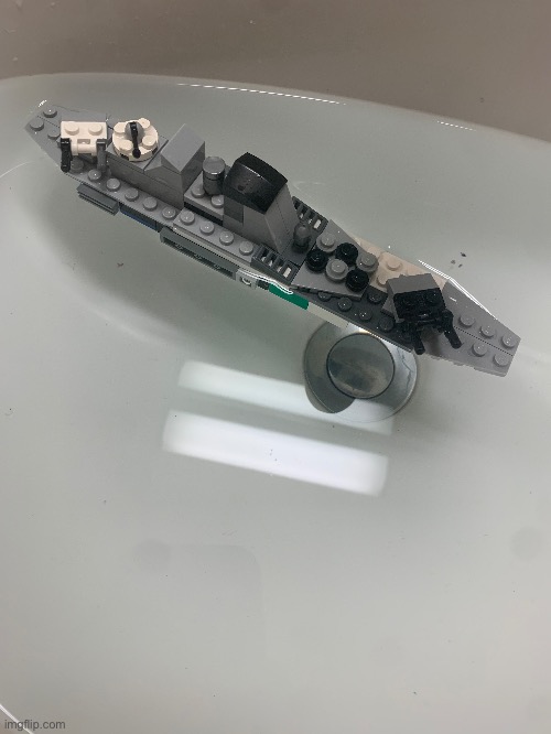 Lego heavy cruiser with modern and world war components | image tagged in lego | made w/ Imgflip meme maker