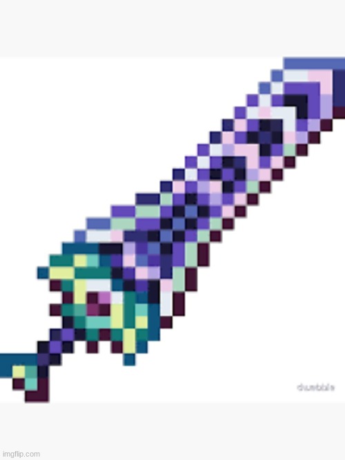 Check out what I got | image tagged in terraria,sword,powerful,shiny,cool | made w/ Imgflip meme maker