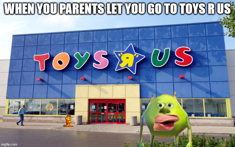 Toys R Us | WHEN YOU PARENTS LET YOU GO TO TOYS R US | image tagged in toys r us | made w/ Imgflip meme maker