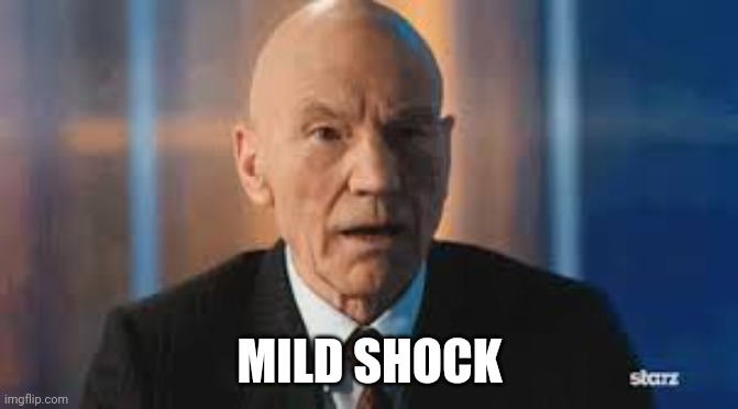 Patrick Stewart Mild Shock | MILD SHOCK | image tagged in patrick stewart mild shock | made w/ Imgflip meme maker