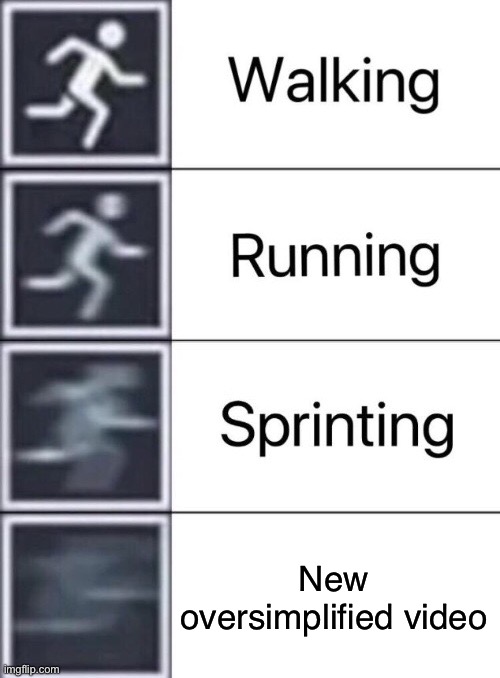 The punic waaaars! | New oversimplified video | image tagged in walking running sprinting | made w/ Imgflip meme maker