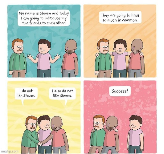 Commonality | image tagged in comics | made w/ Imgflip meme maker