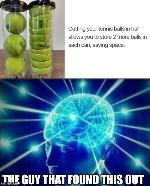 THE GUY THAT FOUND THIS OUT | image tagged in tennis,big brain,oh wow are you actually reading these tags | made w/ Imgflip meme maker