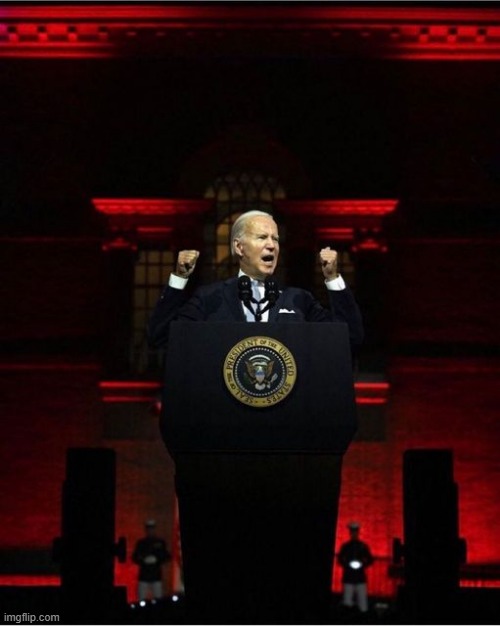 Biden Speech | image tagged in new template | made w/ Imgflip meme maker