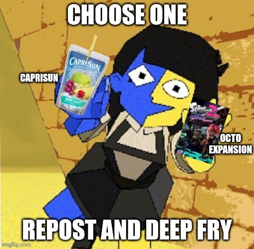 Ena says: | CAPRISUN; OCTO EXPANSION | image tagged in quandale dingle,never gonna give you up,never gonna let you down,never gonna run around,or desert you | made w/ Imgflip meme maker