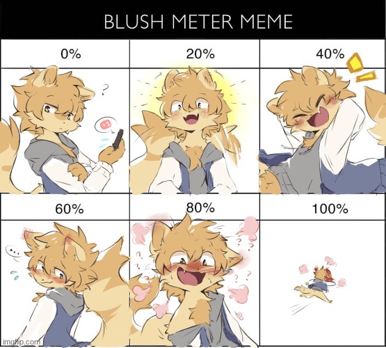 another blush meter | image tagged in lol | made w/ Imgflip meme maker