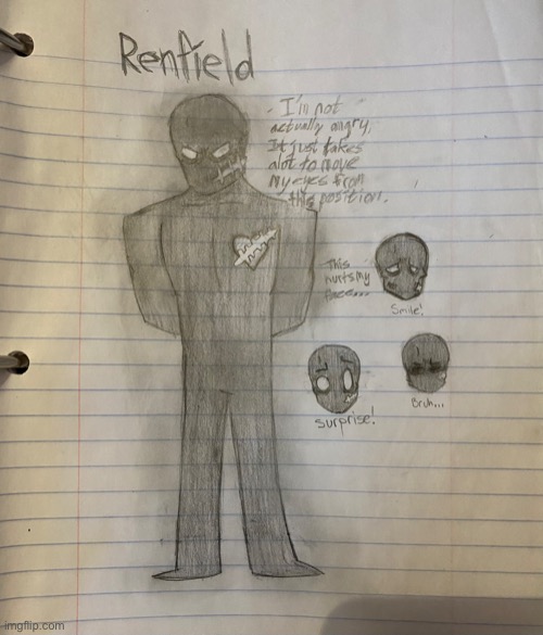 I was just going through a random notebook I had and I found this | image tagged in random bullshit go,drawing,oc,why are you reading the tags,barney will eat all of your delectable biscuits | made w/ Imgflip meme maker