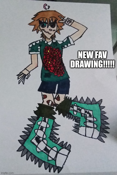 My dad called the boots Dragon shoes so- | NEW FAV DRAWING!!!!! | made w/ Imgflip meme maker