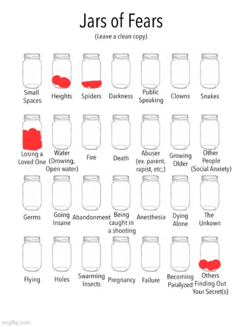 *chuckles in almost no fears* | image tagged in jar of fears clear version | made w/ Imgflip meme maker