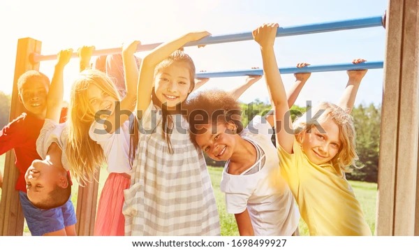 People at a playground Blank Meme Template