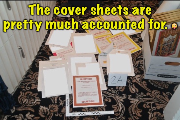The cover sheets are pretty much accounted for. ? | made w/ Imgflip meme maker