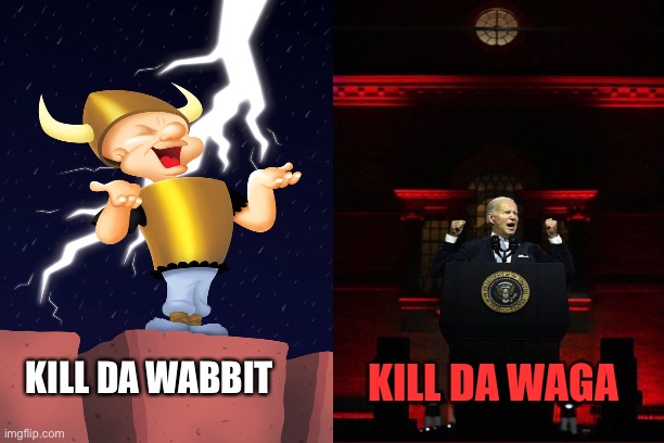 Free | KILL DA WAGA; KILL DA WABBIT | image tagged in free | made w/ Imgflip meme maker