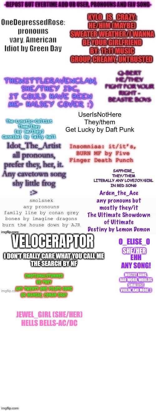 JEWEL_GIRL (SHE/HER) HELLS BELLS-AC/DC | made w/ Imgflip meme maker