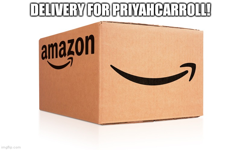 Image Title | DELIVERY FOR PRIYAHCARROLL! | image tagged in amazon box | made w/ Imgflip meme maker