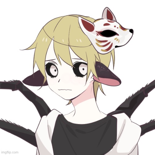 I found a picrew and decided to make a old oc, a dumb spider boy | made w/ Imgflip meme maker
