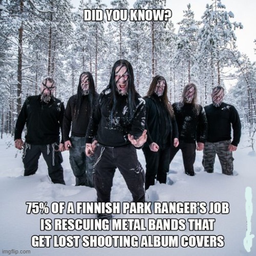 metal band rescue | image tagged in finland,metal band | made w/ Imgflip meme maker