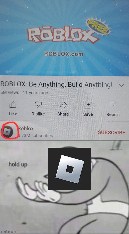 Roblox: It's Free! | image tagged in fallout hold up | made w/ Imgflip meme maker