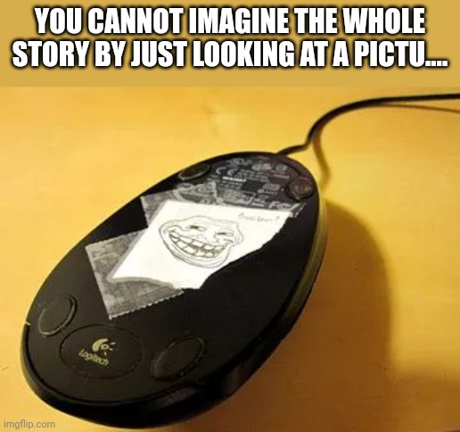 ?? | YOU CANNOT IMAGINE THE WHOLE STORY BY JUST LOOKING AT A PICTU.... | image tagged in lol so funny,lol | made w/ Imgflip meme maker