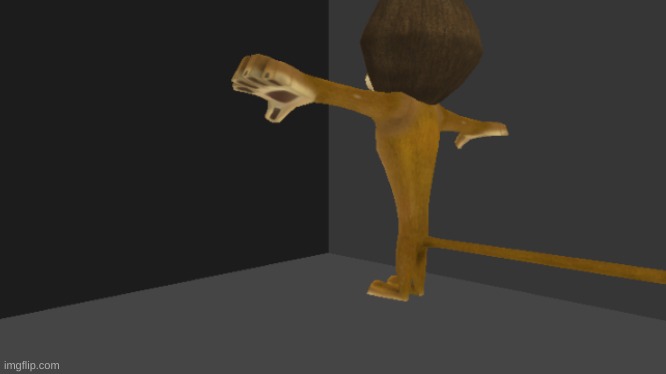 no context | image tagged in memes,funny,madagascar,creepypasta,t pose,no context | made w/ Imgflip meme maker