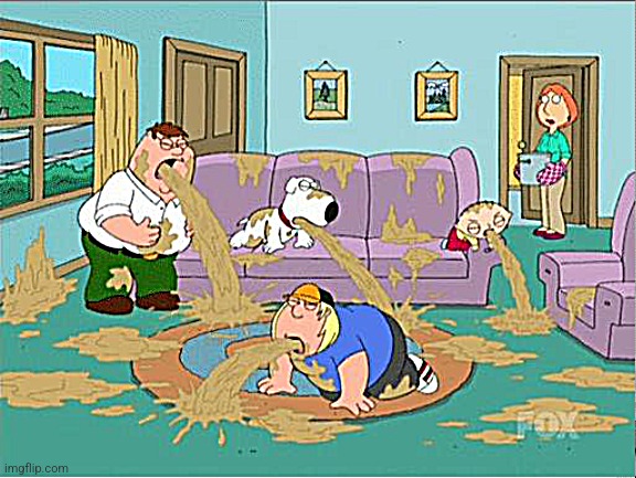 Family Guy Puke | image tagged in family guy puke | made w/ Imgflip meme maker