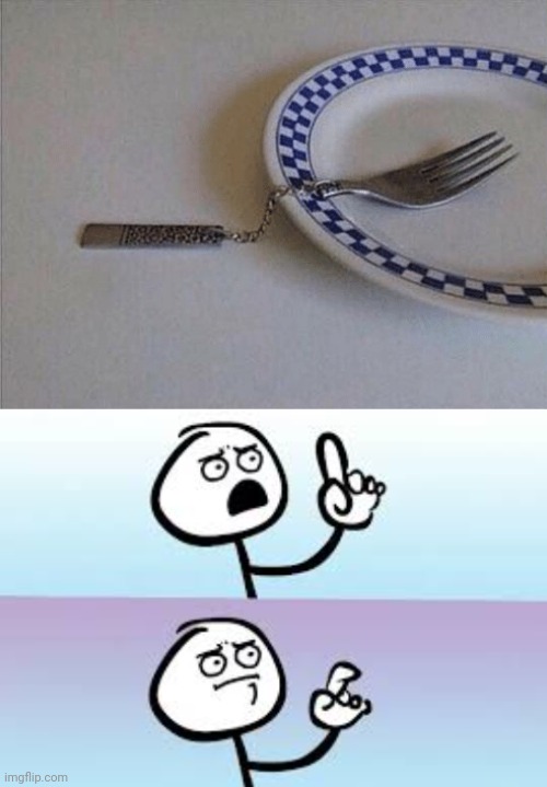 Fork | image tagged in holding up finger,memes,forks,fork,silverware,meme | made w/ Imgflip meme maker