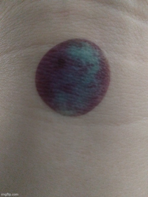 I got a tattoo! Yea it is a fake one, but I still love it. | image tagged in you have been visited by the tag demon | made w/ Imgflip meme maker