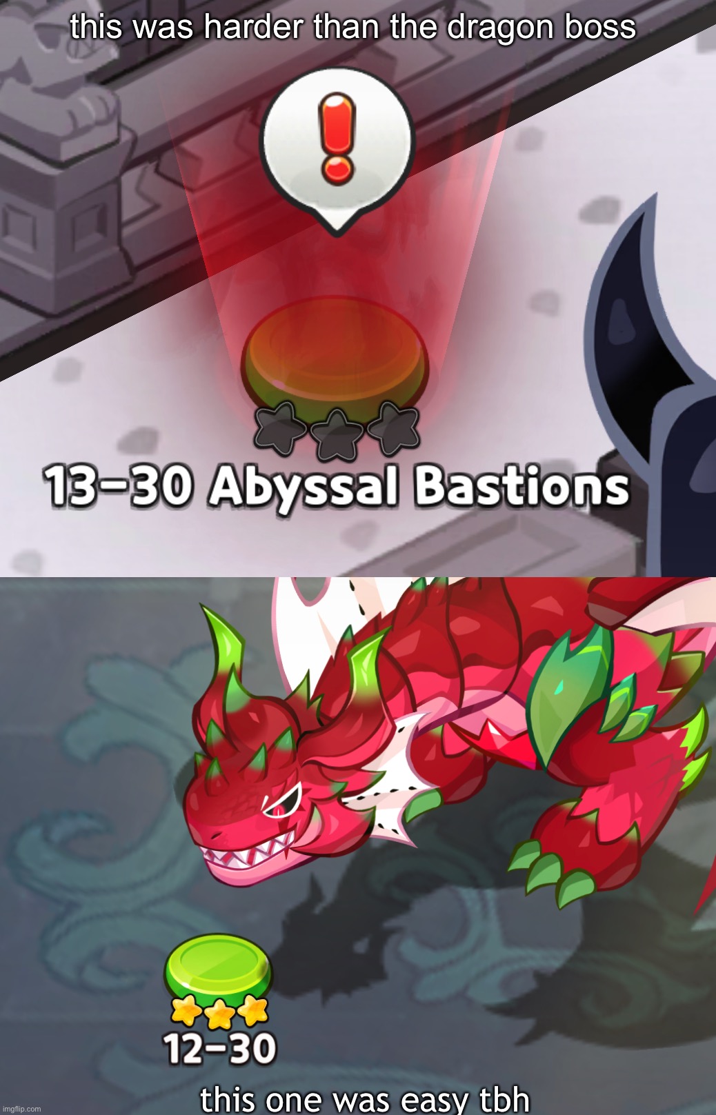 i need a whole team full of supporters and healers :| | this was harder than the dragon boss; this one was easy tbh | made w/ Imgflip meme maker