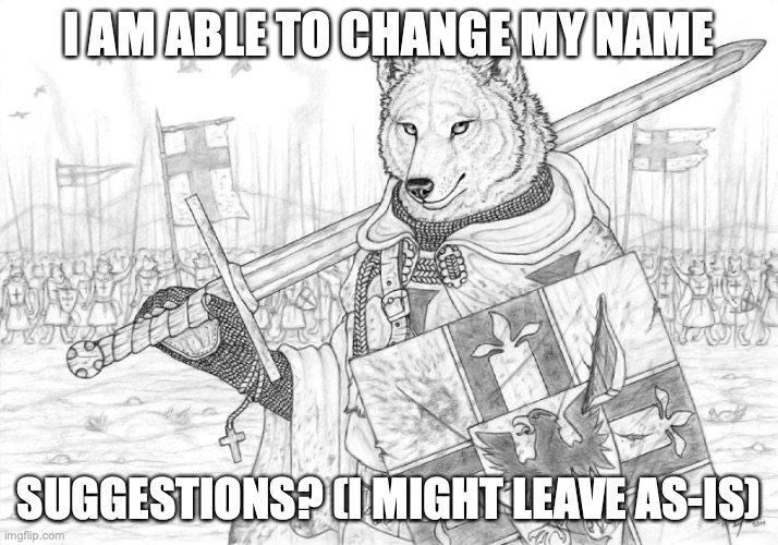 Fursader. | I AM ABLE TO CHANGE MY NAME; SUGGESTIONS? (I MIGHT LEAVE AS-IS) | image tagged in fursader | made w/ Imgflip meme maker