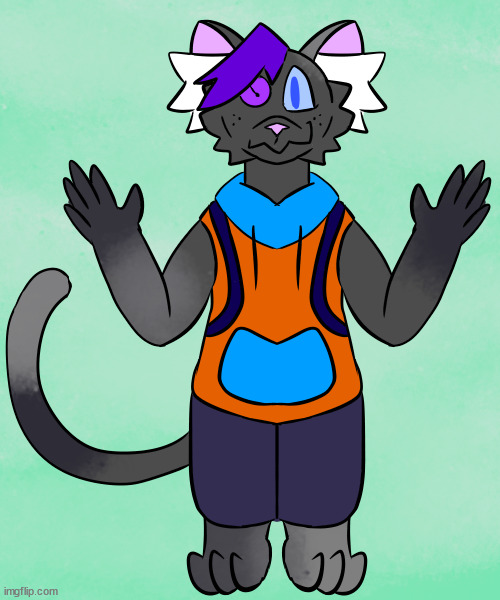 Nitro the cat (my art and character) | image tagged in furry,art,drawings,cats | made w/ Imgflip meme maker
