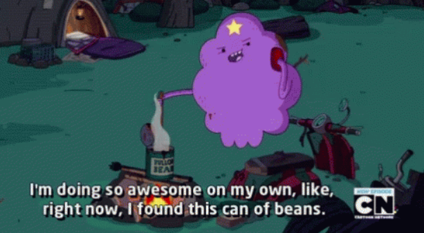 Lumpy Space Princess Can of Beans Blank Meme Template