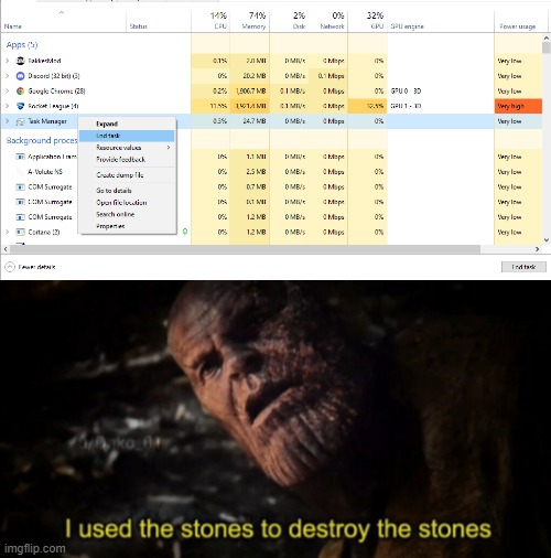 wait... | image tagged in i used the stones to destroy the stones | made w/ Imgflip meme maker
