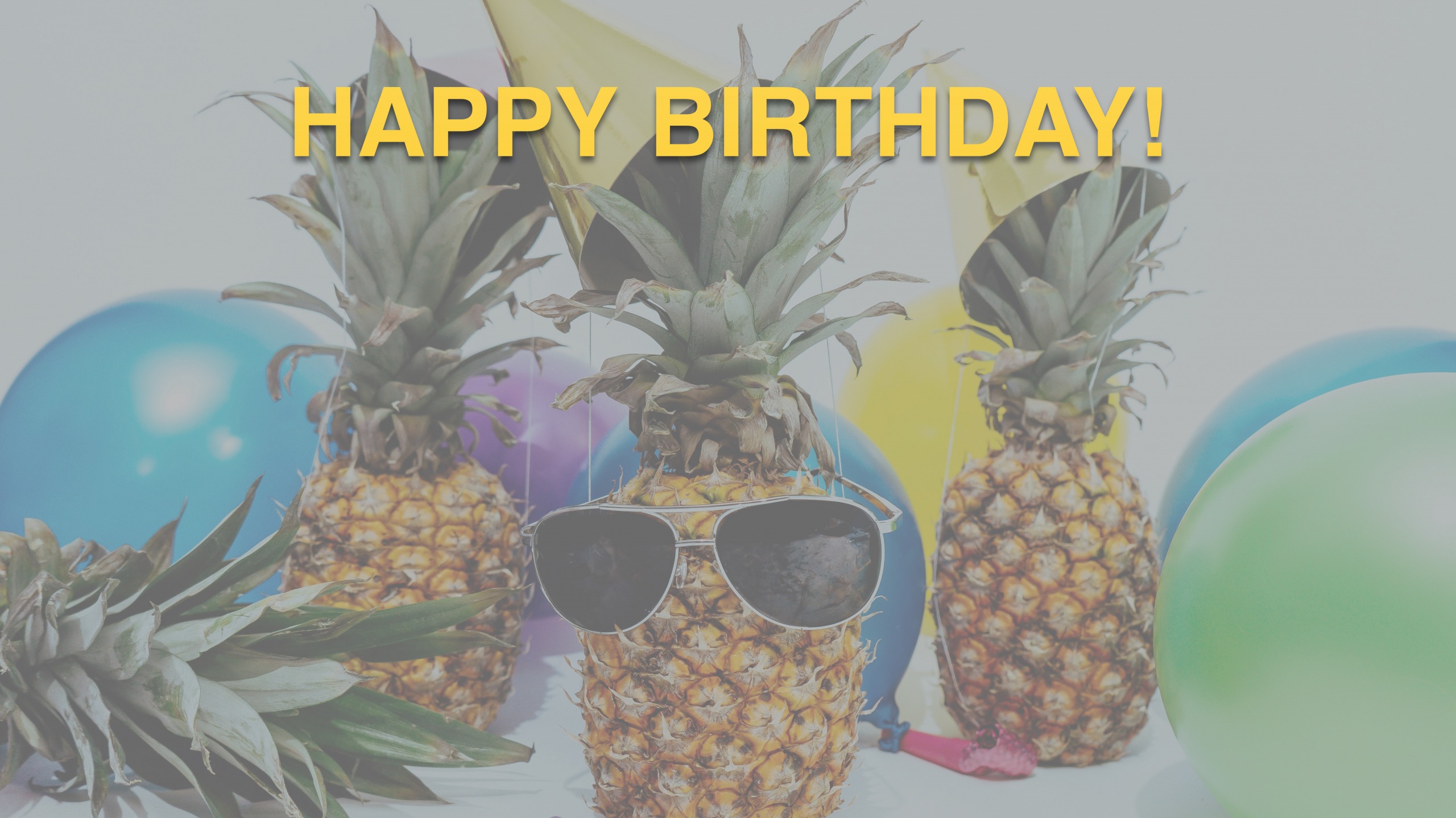 High Quality Birthday Pineapple Blank Meme Template