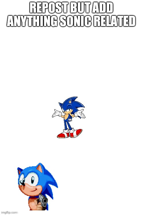 Image tagged in sonic the hedgehog,gun - Imgflip