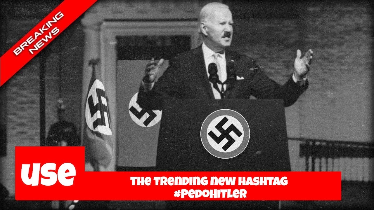 Use the Trending New Hashtag #PedoHitler | image tagged in trending,trending now,hashtag,pedo hitler,pedo joe,pedo joe biden | made w/ Imgflip meme maker