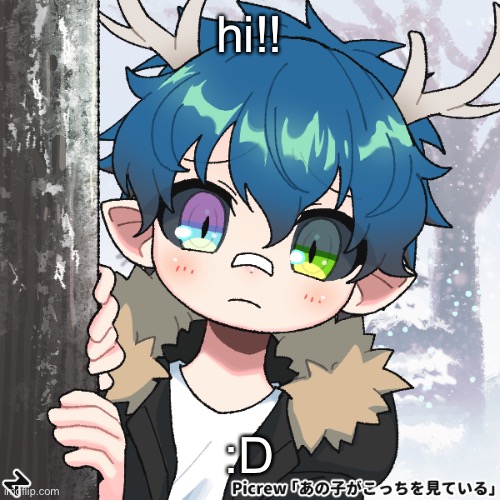 this is winter. | hi!! :D | made w/ Imgflip meme maker