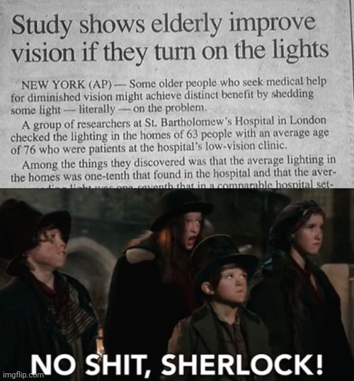 This made me chuckle | image tagged in no shit sherlock,news,headlines,funny | made w/ Imgflip meme maker