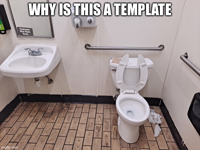 711 Bathroom | WHY IS THIS A TEMPLATE | image tagged in 711 bathroom | made w/ Imgflip meme maker