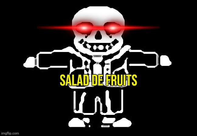 becuz yes => | image tagged in salad de fruits | made w/ Imgflip meme maker