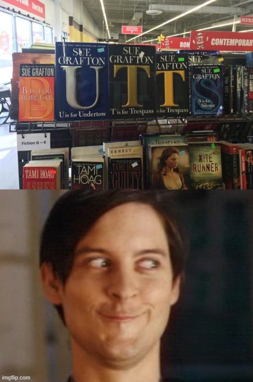 Amazing Book Placement | image tagged in spiderman peter parker,butts,memes,funny,amazing | made w/ Imgflip meme maker