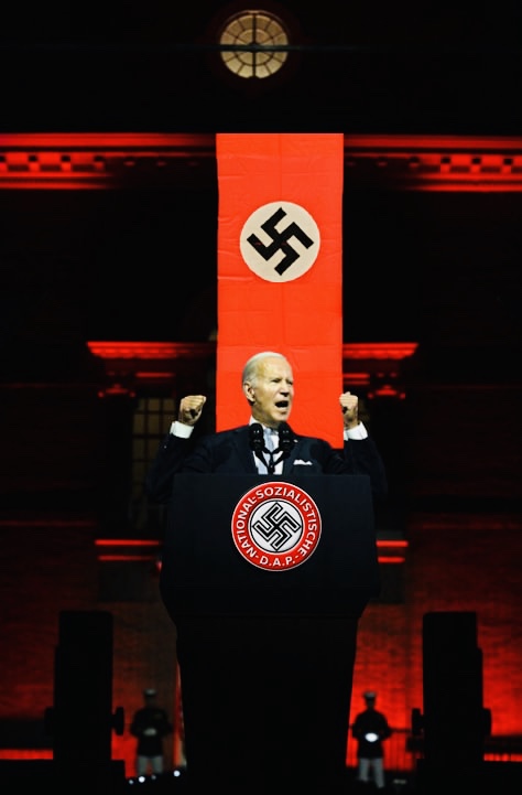 Pedo-Hitler Biden Blank Meme Template