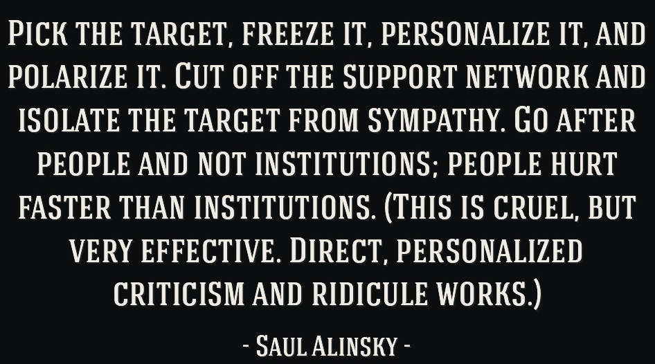Saul Alinsky quote Blank Meme Template