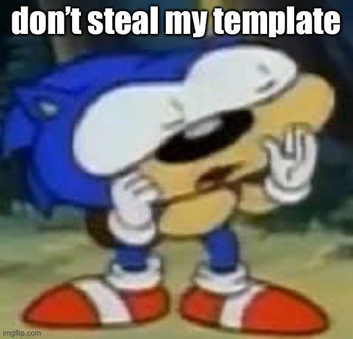 sonic huh? | don’t steal my template | image tagged in sonic huh | made w/ Imgflip meme maker