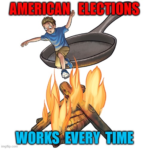 Change | AMERICAN   ELECTIONS; WORKS  EVERY  TIME | image tagged in election,politics,duopoly | made w/ Imgflip meme maker