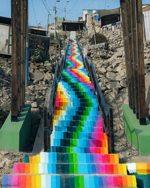 If there isn't a Pot of Gold up there I'll be mad | image tagged in stairway to heaven,maybe,gold,i hope no one done it before | made w/ Imgflip meme maker