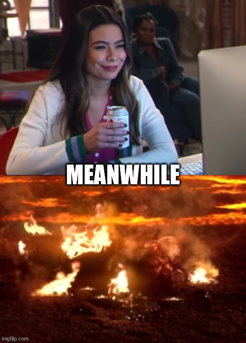 Burning the Food Blank Meme Template