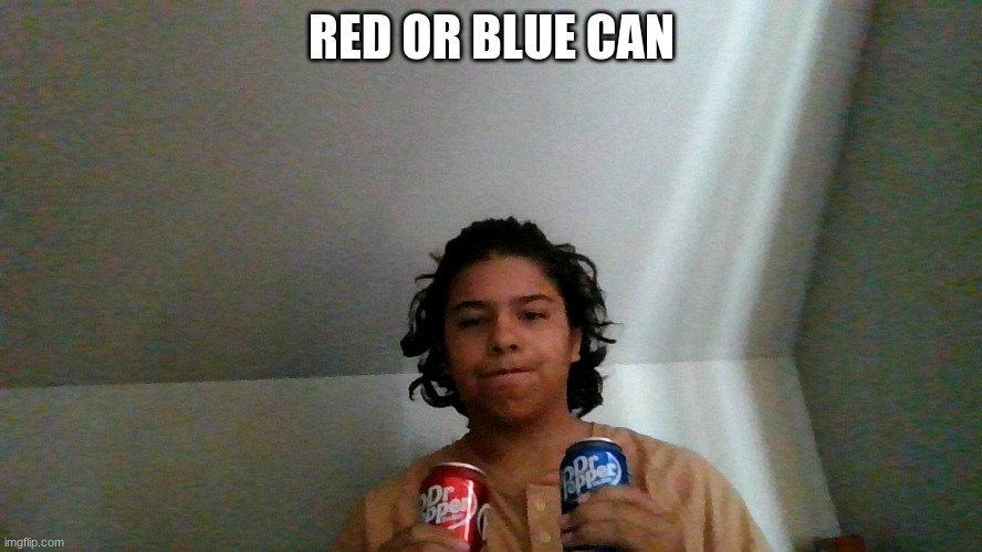 RED OR BLUE CAN | made w/ Imgflip meme maker