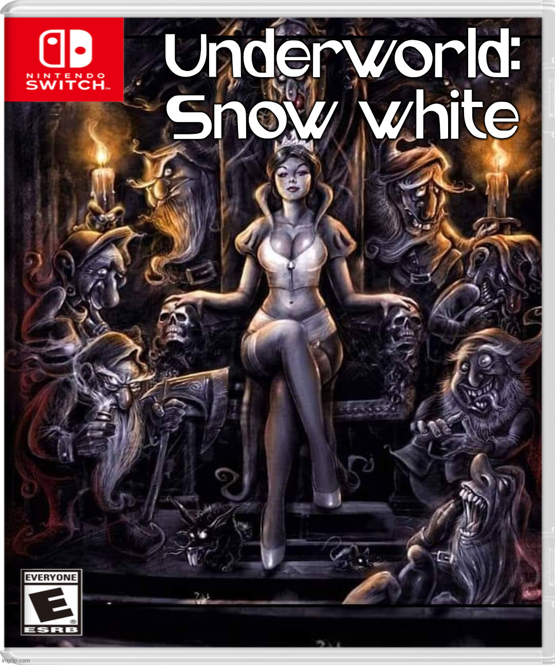 Underworld:
Snow white | image tagged in nintendo switch | made w/ Imgflip meme maker