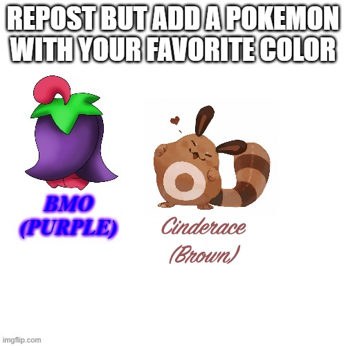 Cinderace
(Brown) | made w/ Imgflip meme maker