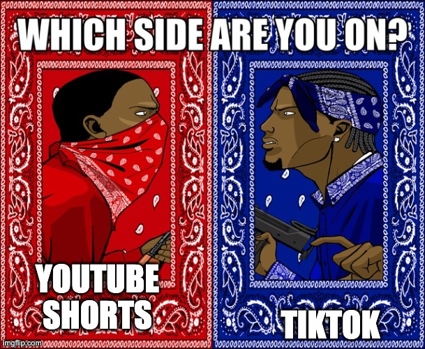 Which side are you on? | TIKTOK; YOUTUBE SHORTS | image tagged in which side are you on,youtube,tiktok,fight,versus,choose wisely | made w/ Imgflip meme maker